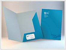 Изготовление папок из картона с полноцветной печатью информации