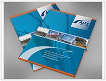 Папки из картона с полноцветной печатью фирменого стиля