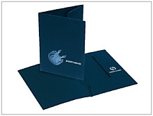 Папки из дизайнерского картона с печатью логотипа