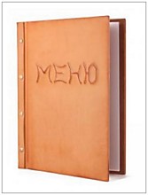 Папки Меню из коже заменителя с тиснением