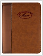 Папки из искусственной кожи с тиснением Меню