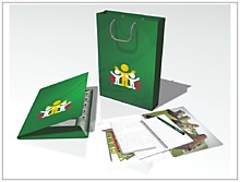 Папки из дизайнерского картона с печатью логотипа